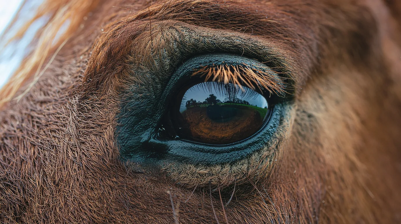 Un regard de cheval au Écurie du Pradeaux, Neuvic